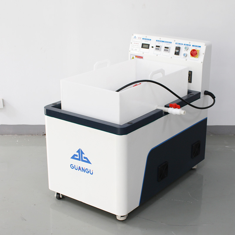 Magnetic deburring machine